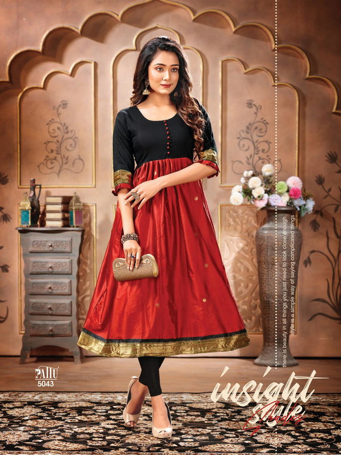 Pattu Anarkali Letest Fancy Festive Wear South Aura Designer Silk Kurti Collection